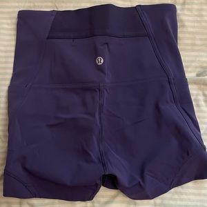 PURPLE LULULEMON ROUGE RENEGADE HR SPANDEX SHORTS 2.5”